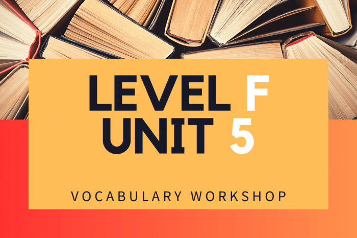 Vocab workshop level f unit 5 answers